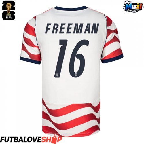 Dres Spojené štáty Alex Freeman #16 Domáci MS 2026 Krátky Rukáv